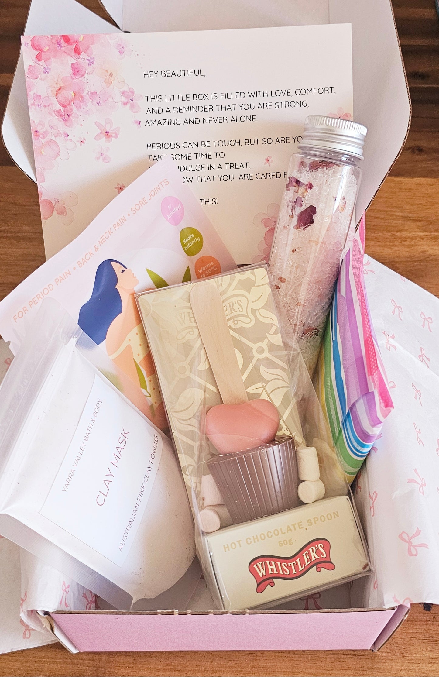 Complete self care period comfort box