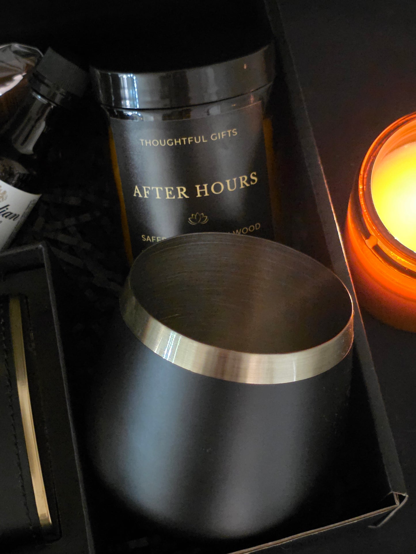 Saffron and Sandalwood candle thoughtful gifts fathers day